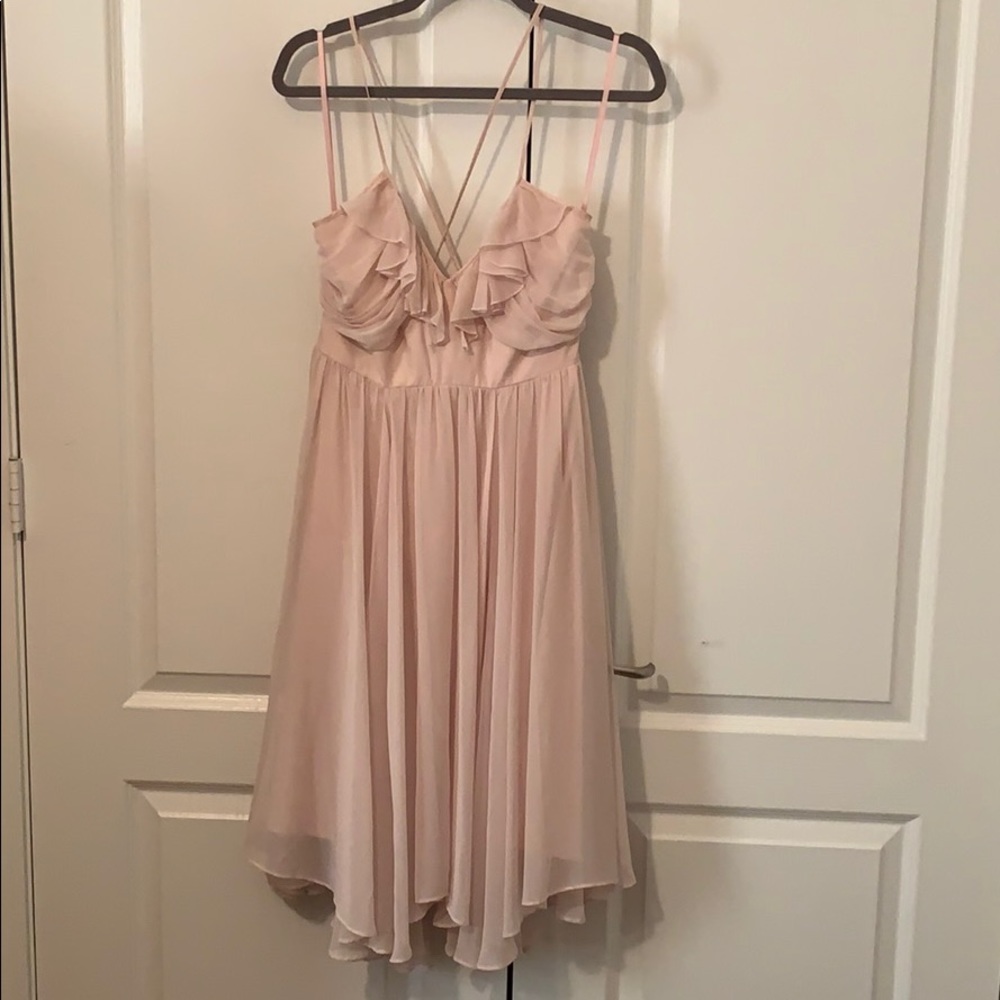 Pink flowy dress